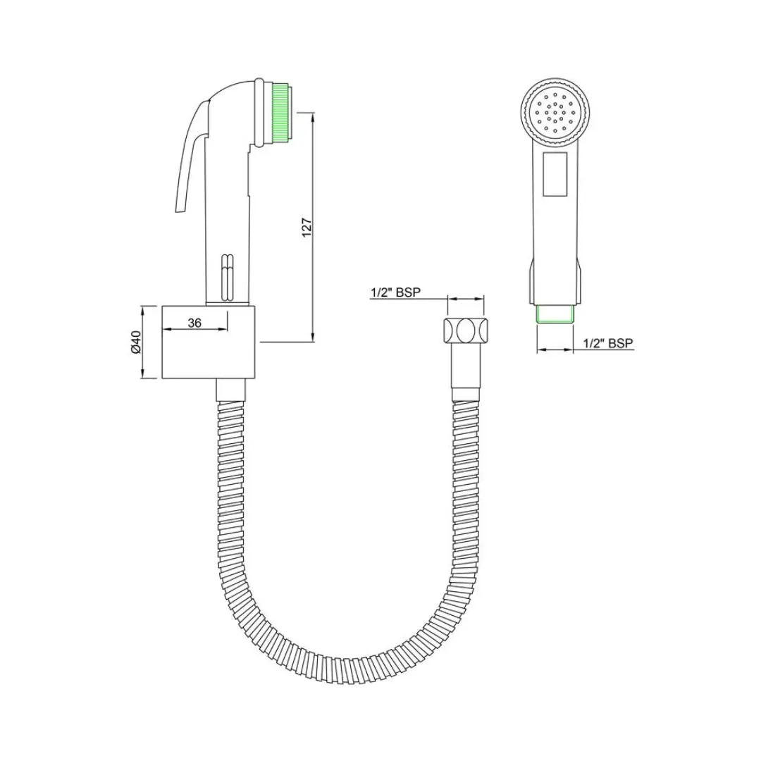 Essco health faucet Allied ALE-CHR-593 Chrome - image 2