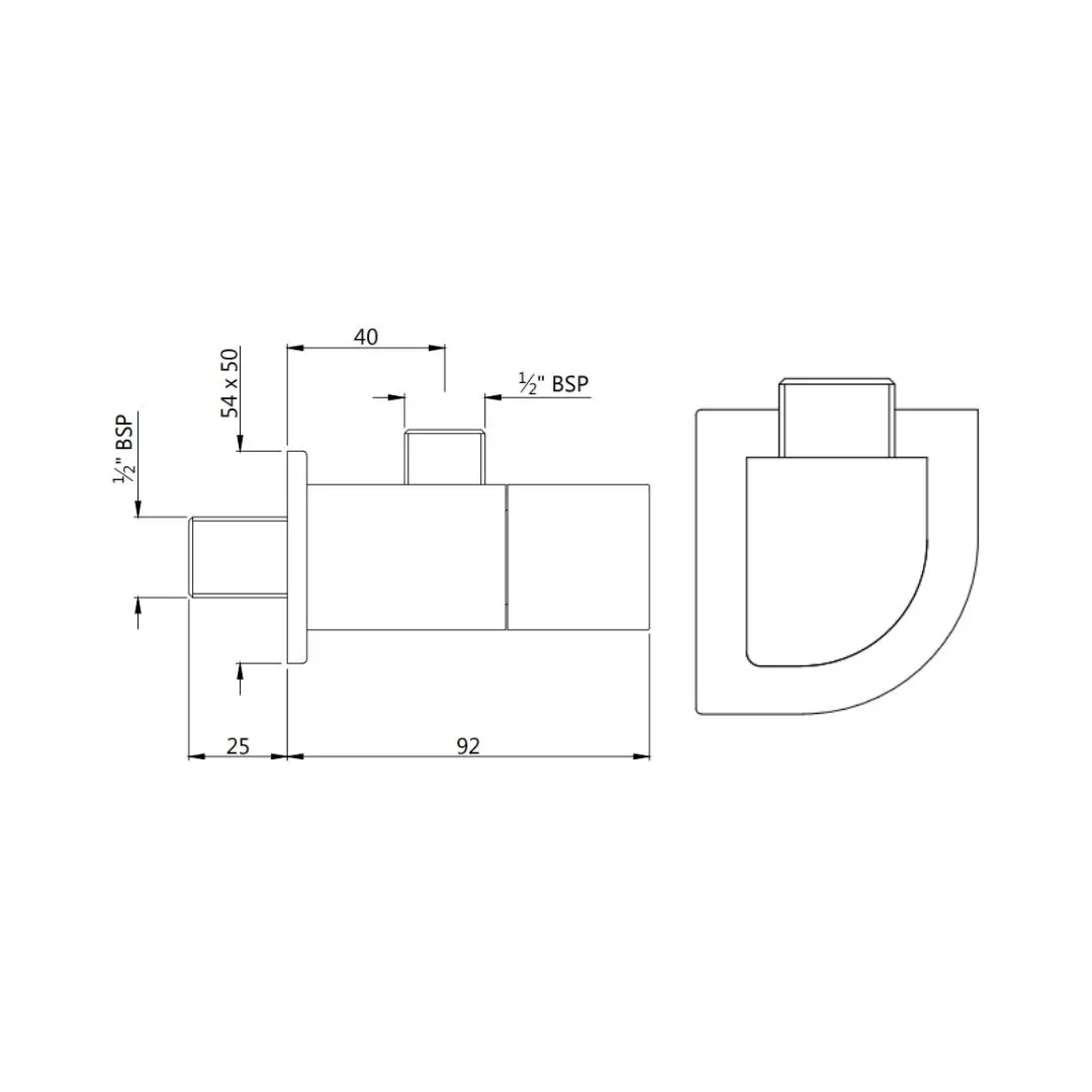 Jaquar basin area angle valve Alive ALI-ABR-85053 Antique Bronze - image 2