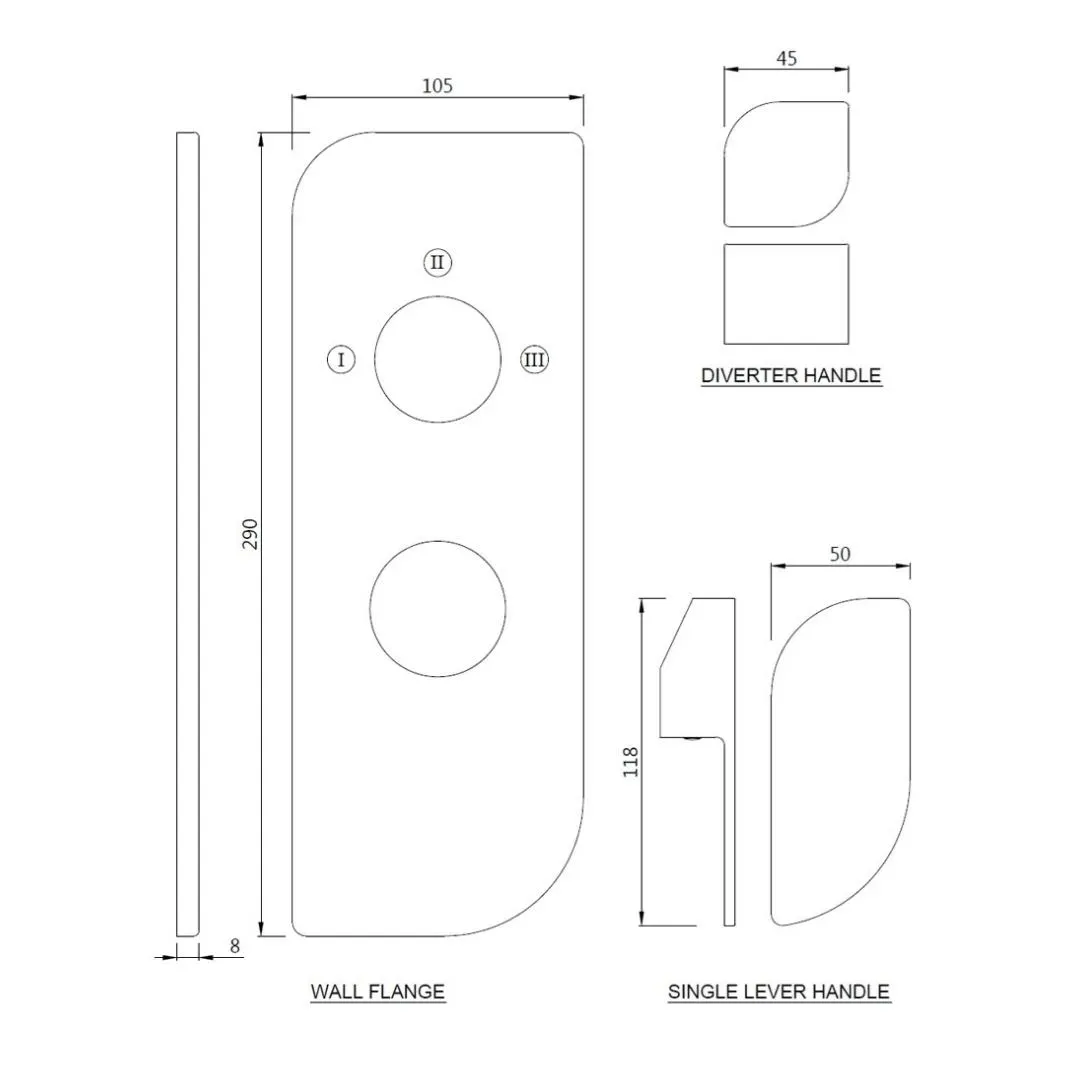 Jaquar 3 way diverter Alive normal flow ALI-CHR-85783NK Chrome - image 2