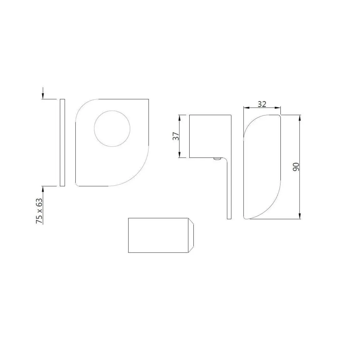 Jaquar basin area stop valve Alive ALI-GRF-85083 Graphite - image 2