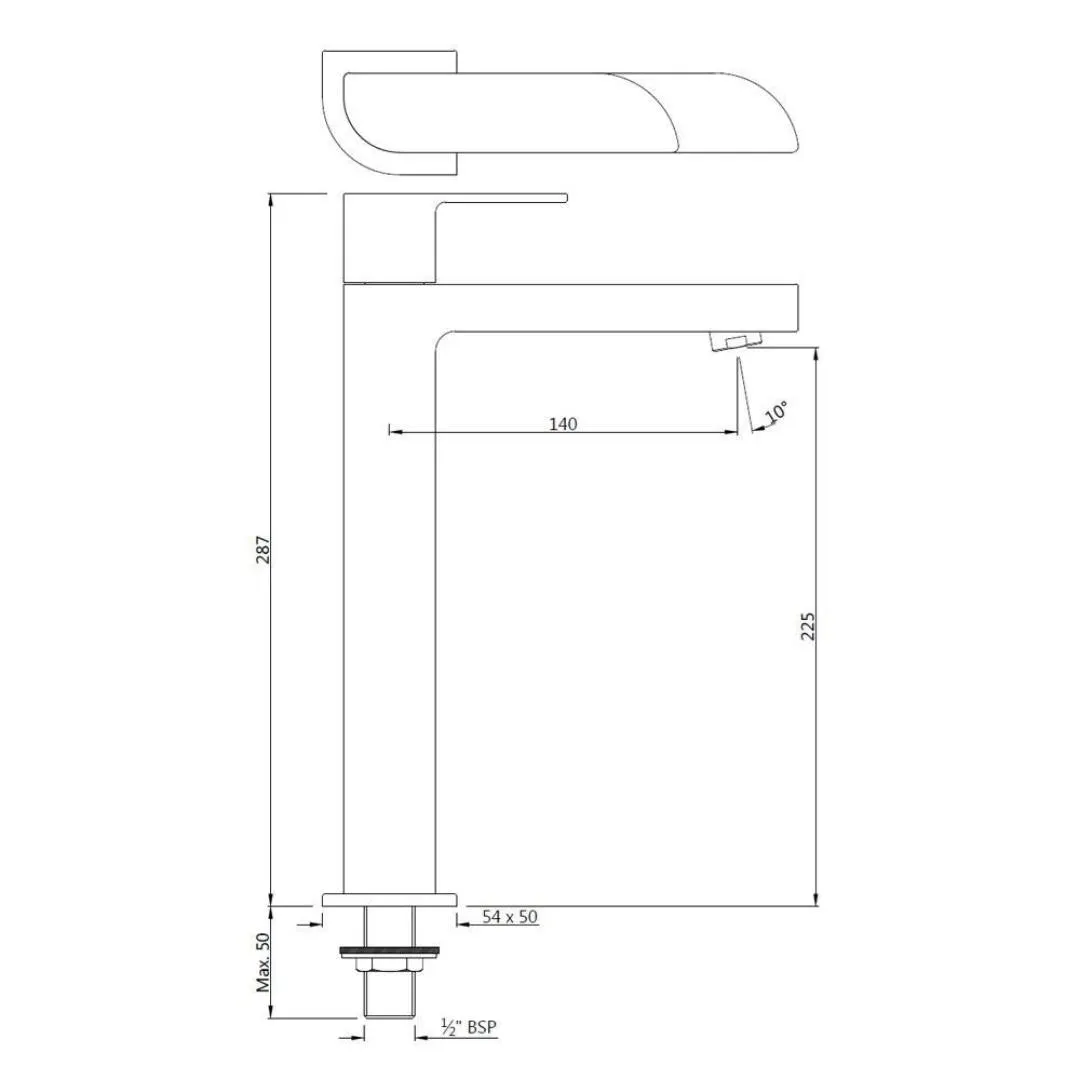 Jaquar table mounted tall boy basin tap Alive ALI-SSF-85021 Stainless Steel - image 2