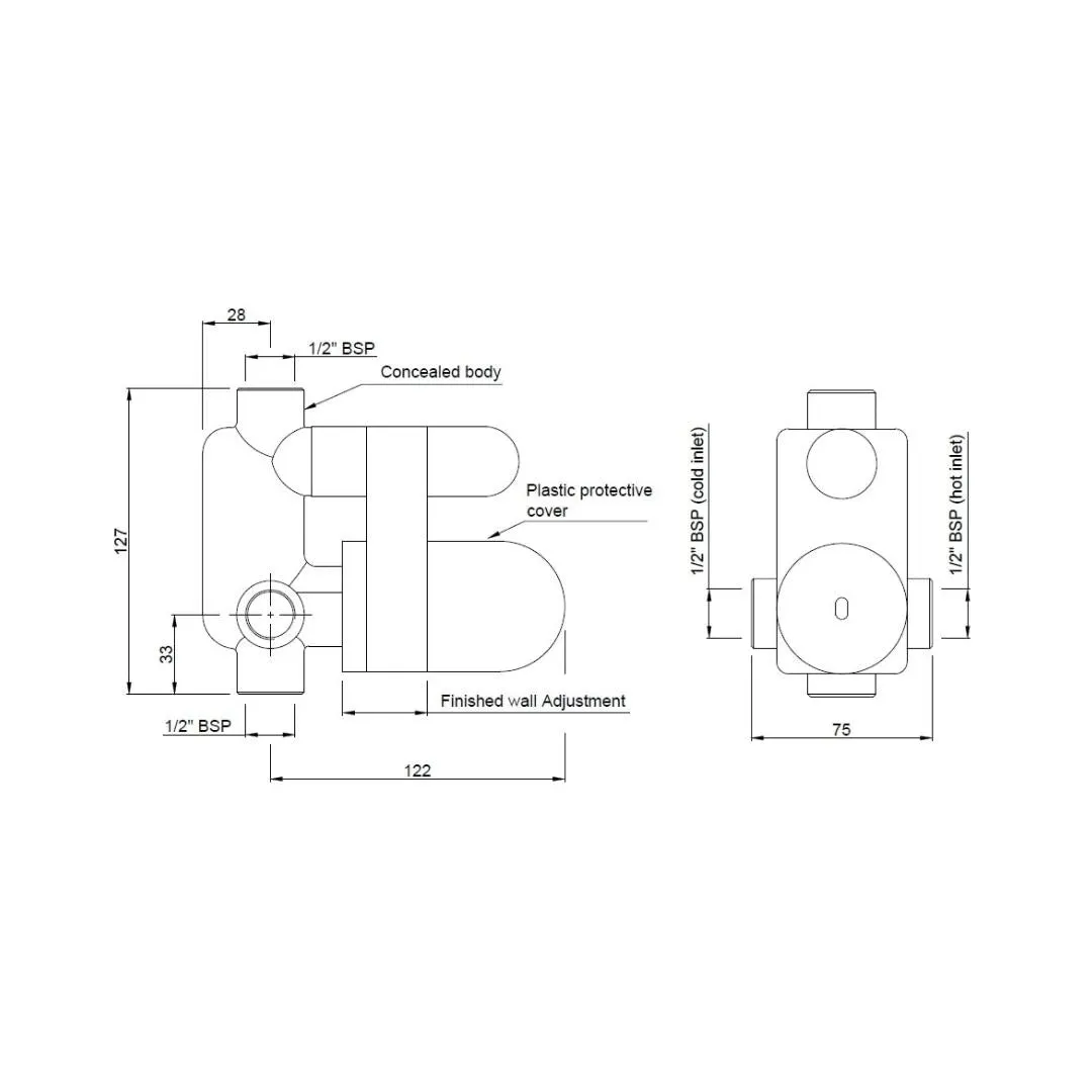 Jaquar 2 way diverter valve Allied ARC-CHR-87065C Chrome - image 2