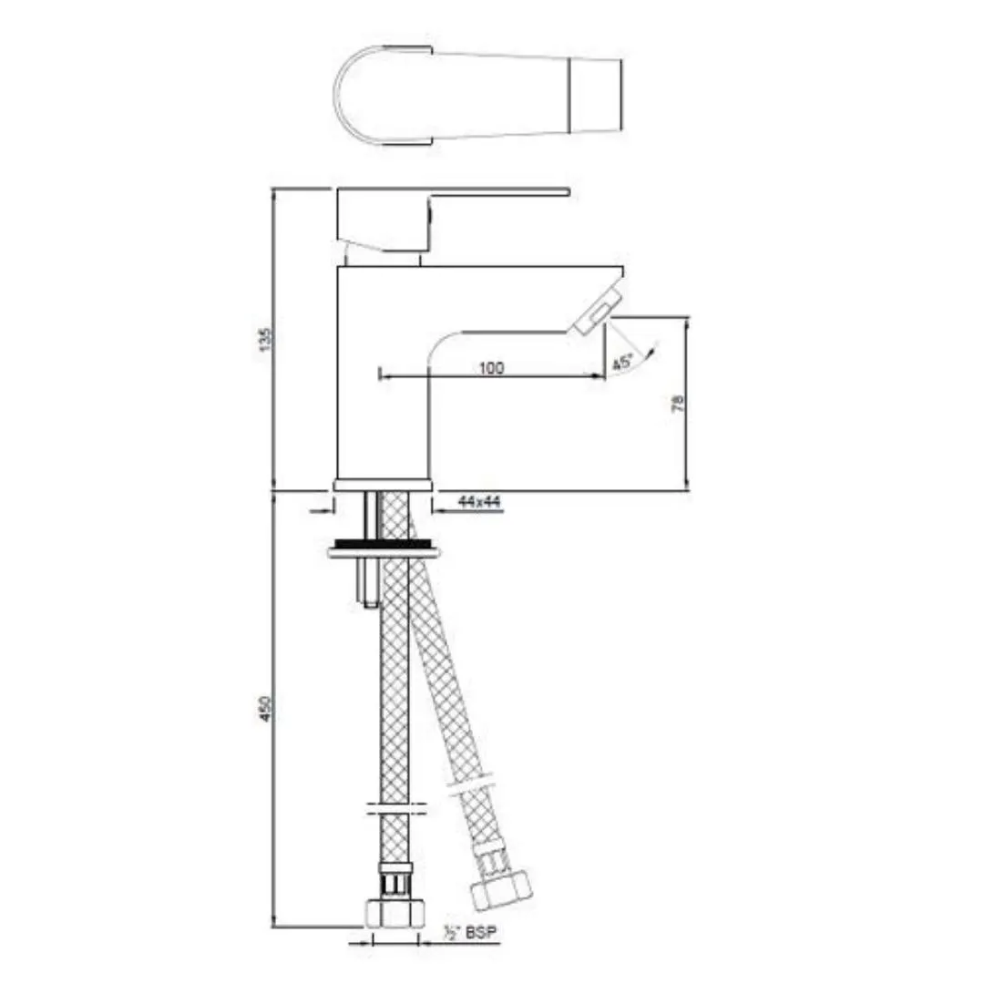 Jaquar table mounted regular basin mixer Aria ARI-CHR-39001B Chrome - image 2
