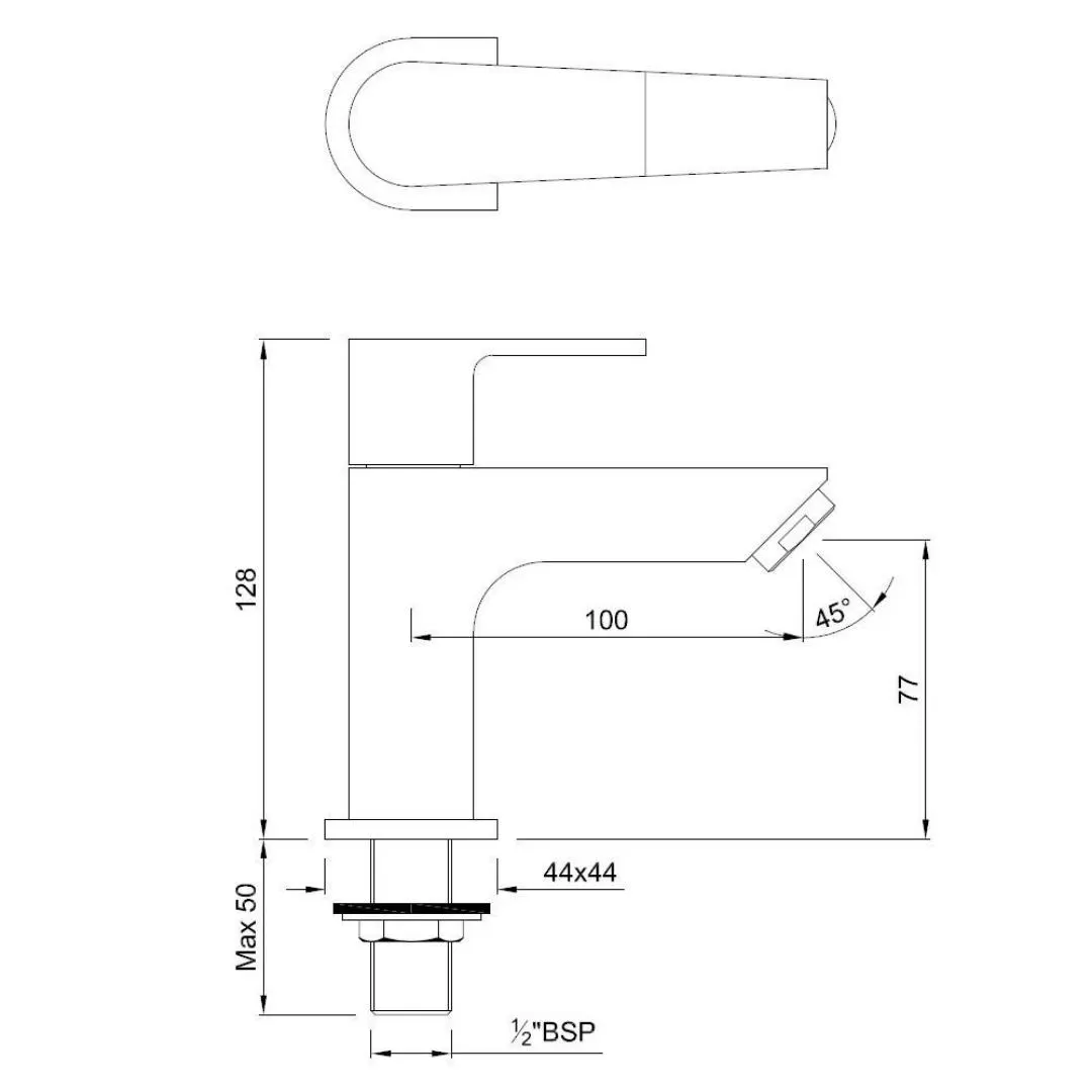 Jaquar table mounted regular basin tap Aria ARI-CHR-39011 Chrome - image 2