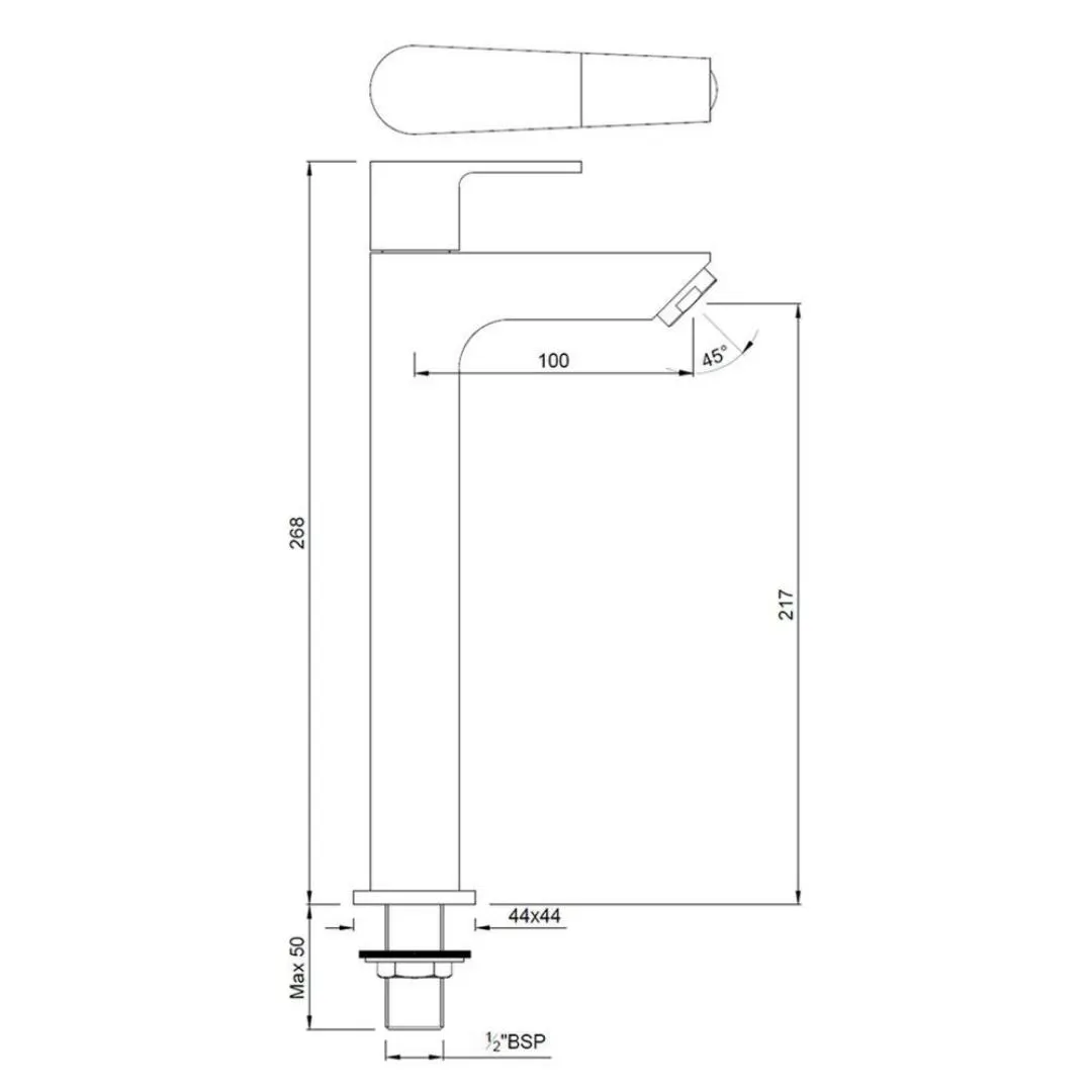 Jaquar table mounted tall boy basin tap Aria ARI-CHR-39021 Chrome - image 2