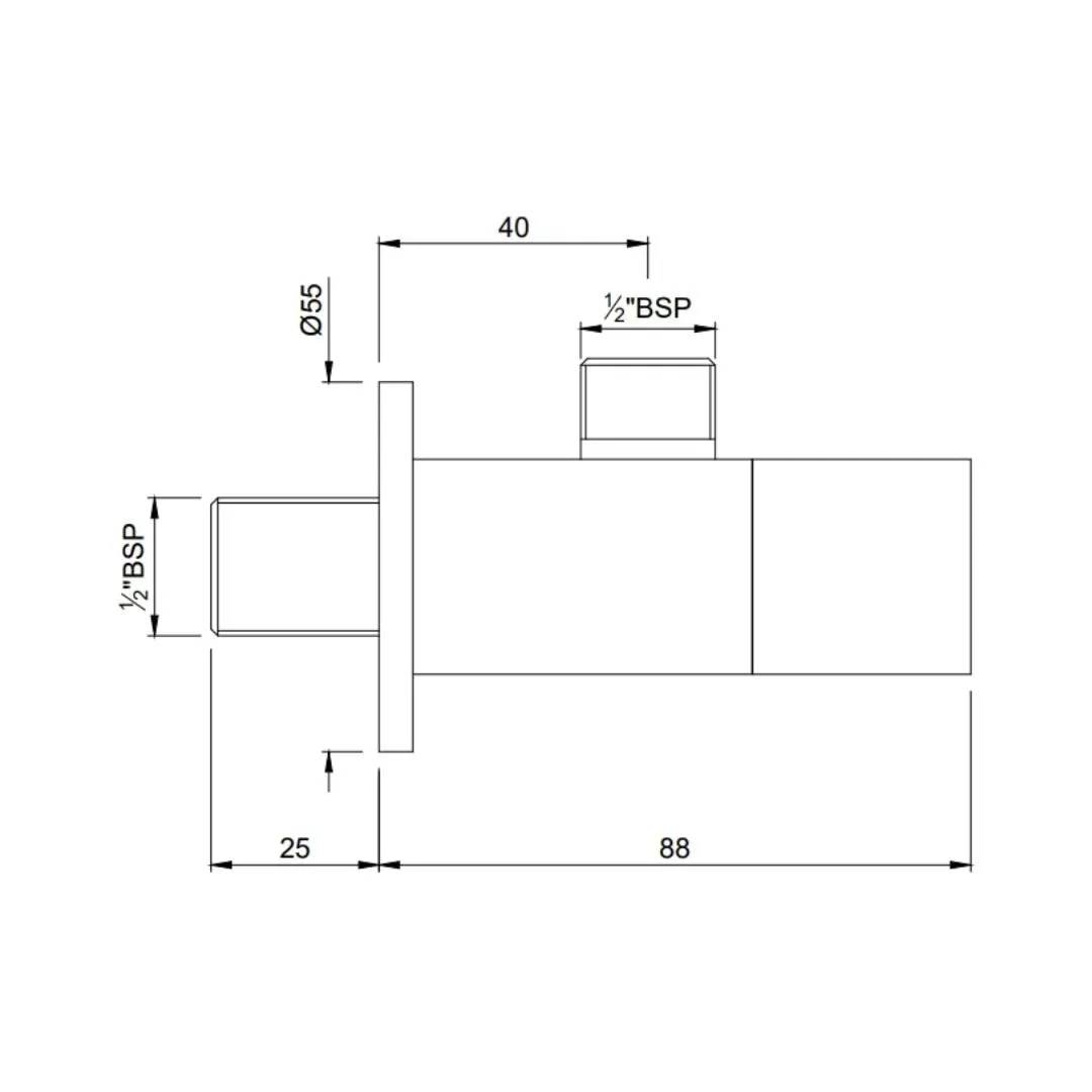 Jaquar basin area angle valve Aria ARI-CHR-39053 Chrome - image 2