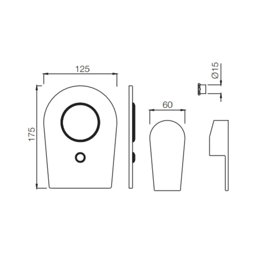 Jaquar 2 way diverter Aria normal flow ARI-CHR-39193K Chrome - image 2