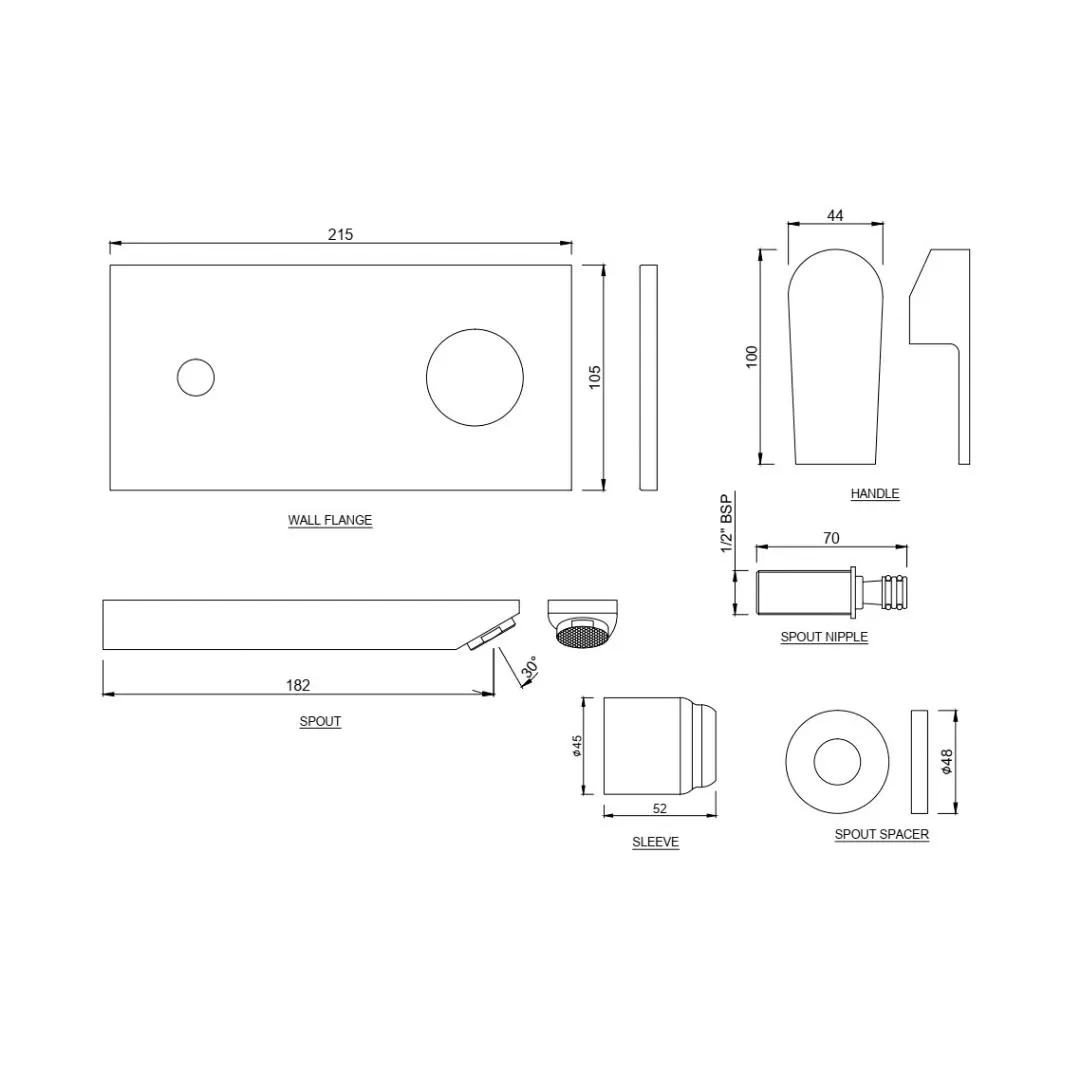 Jaquar wall mounted basin mixer Aria ARI-CHR-39233NK Chrome - image 2