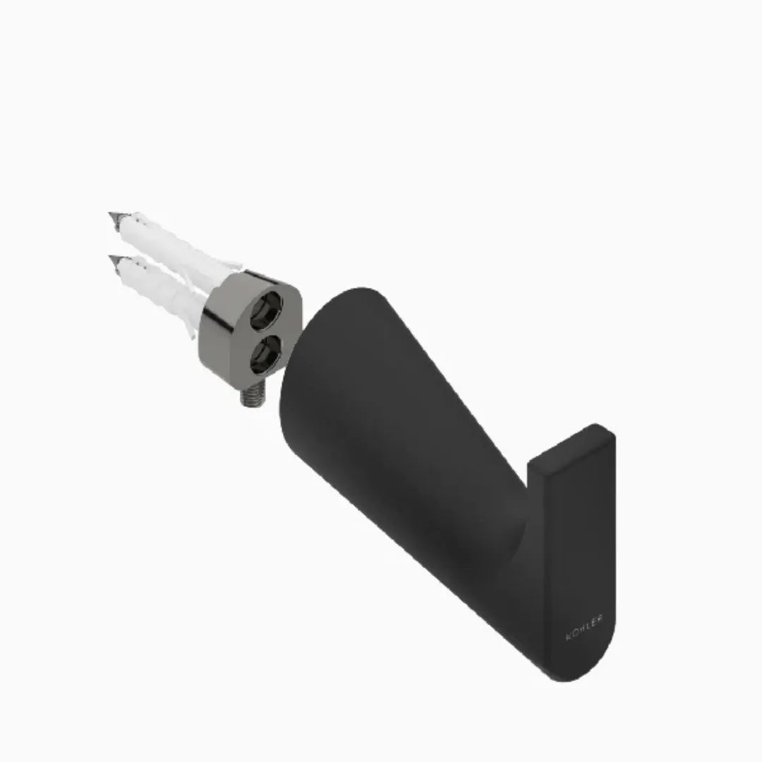 Kohler robe hook Accent series 25349IN-BL 25349IN-BL Matte Black - image 6