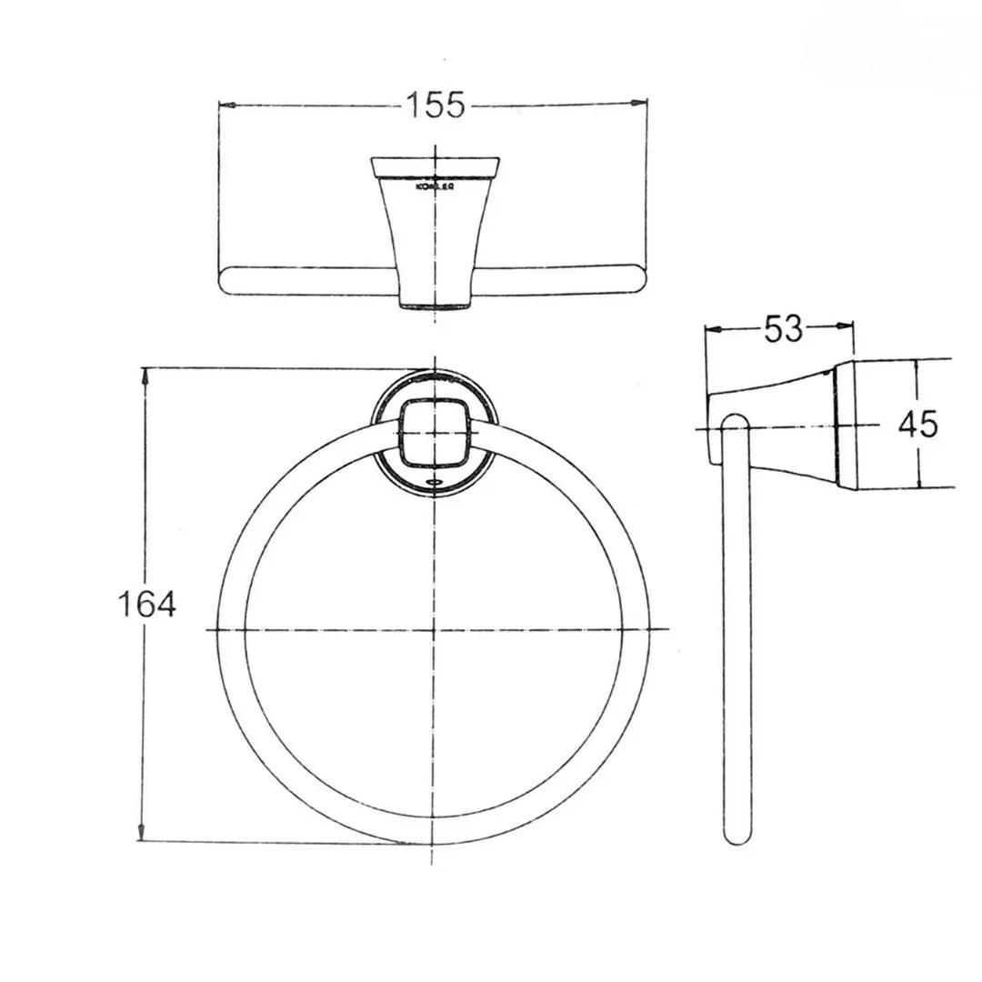 Kohler towel holder Complementary series 5631IN-CP 5631IN-CP Chrome - image 6