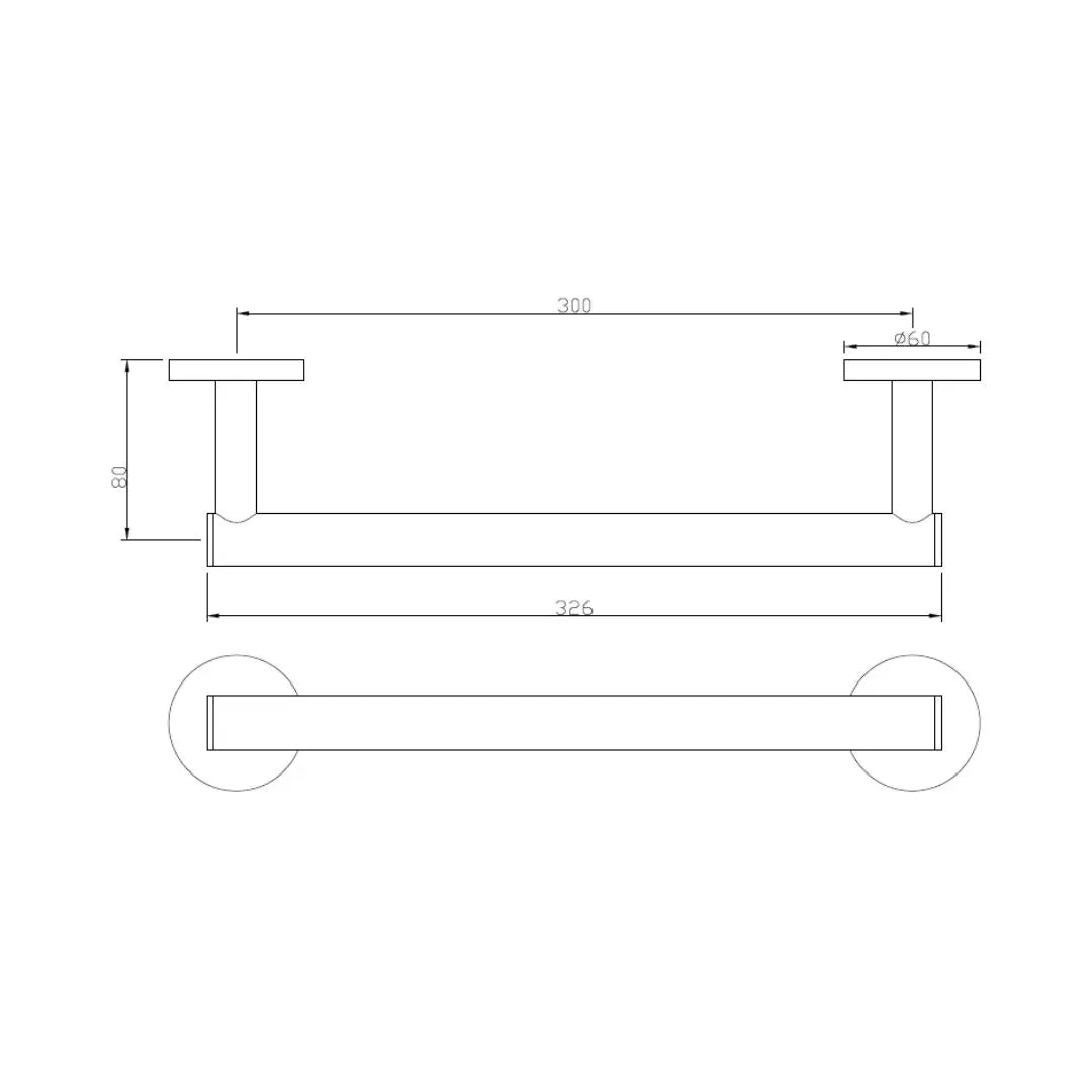 Jaquar towel holder Continental series ACN-BLM-1101S Black Matt - image 2