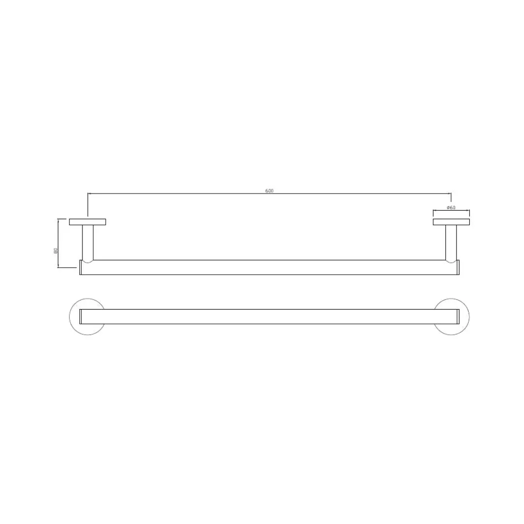 Jaquar towel holder Continental series ACN-BLM-1111SM Black Matt - image 2