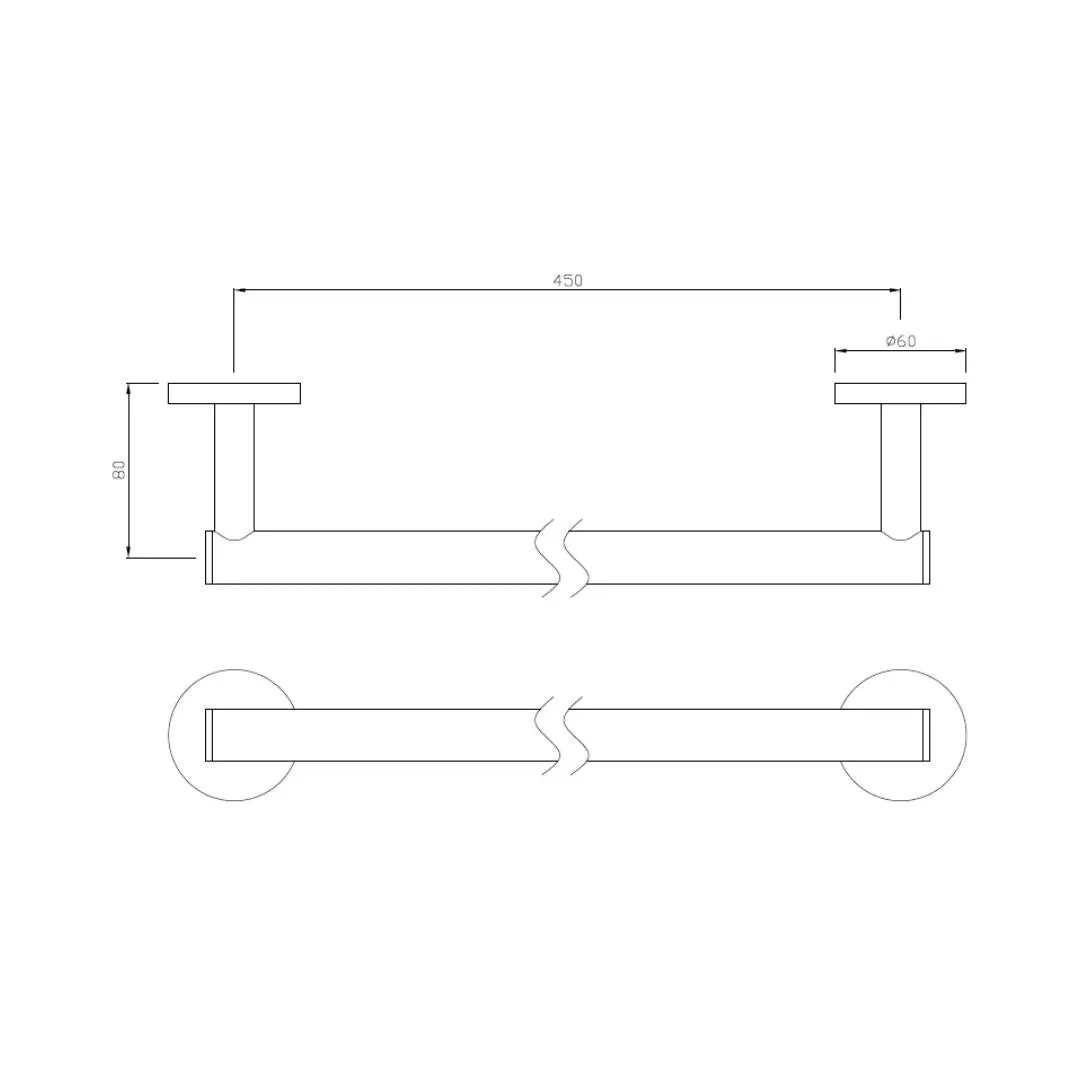 Jaquar towel holder Continental series ACN-CHR-1111BNM Chrome - image 2