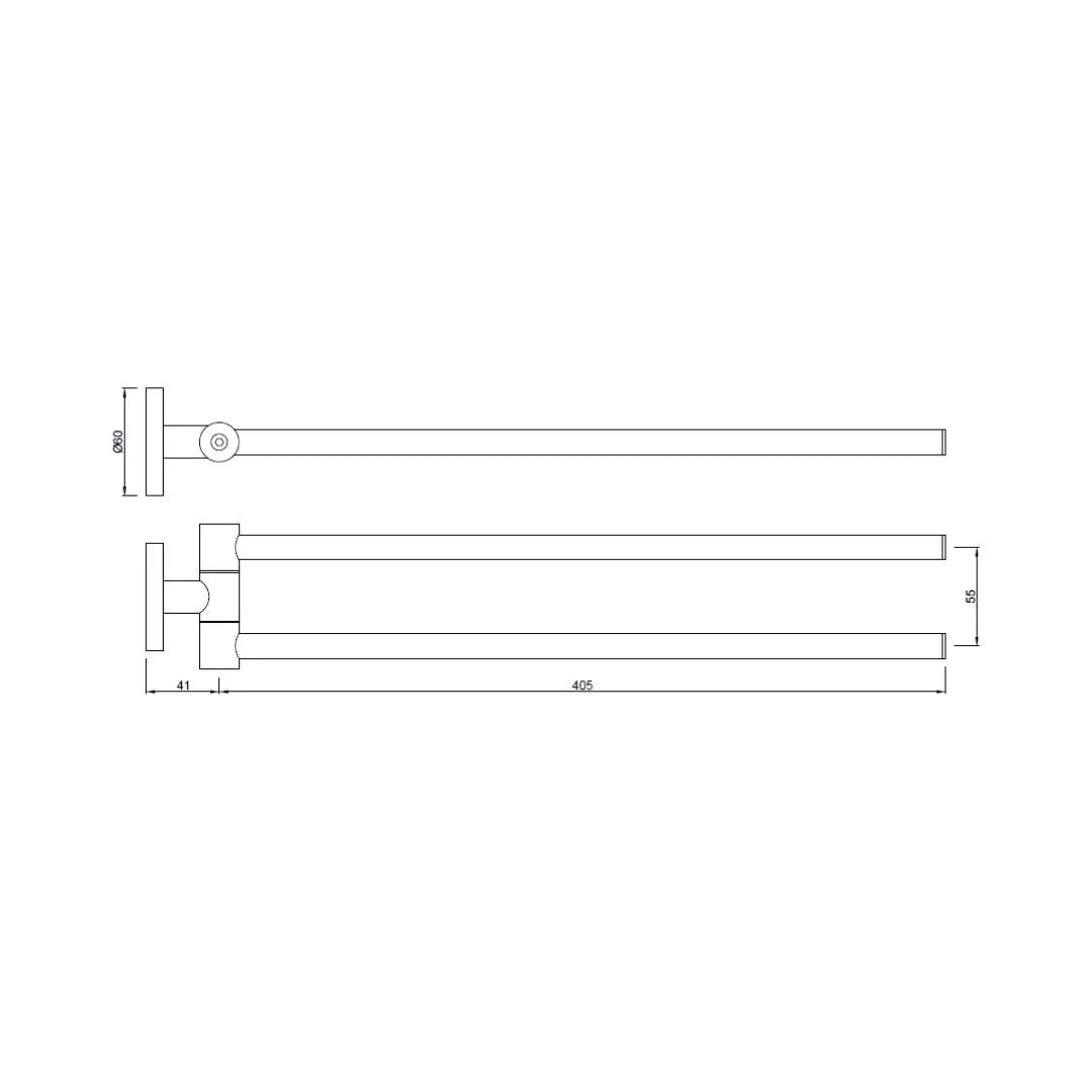 Jaquar towel holder Continental series ACN-CHR-1115S Chrome - image 2