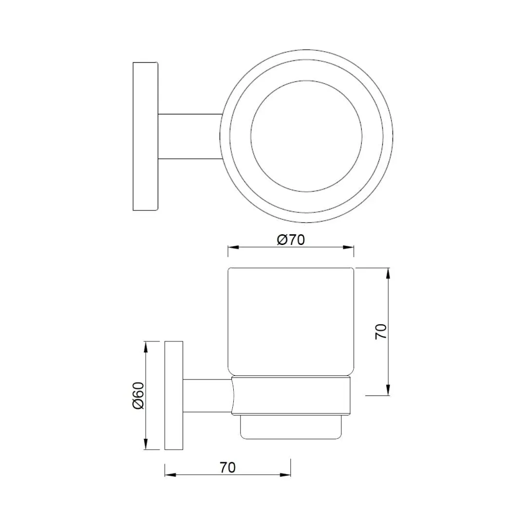 Jaquar tumbler holder Continental series ACN-CHR-1141N Chrome - image 2