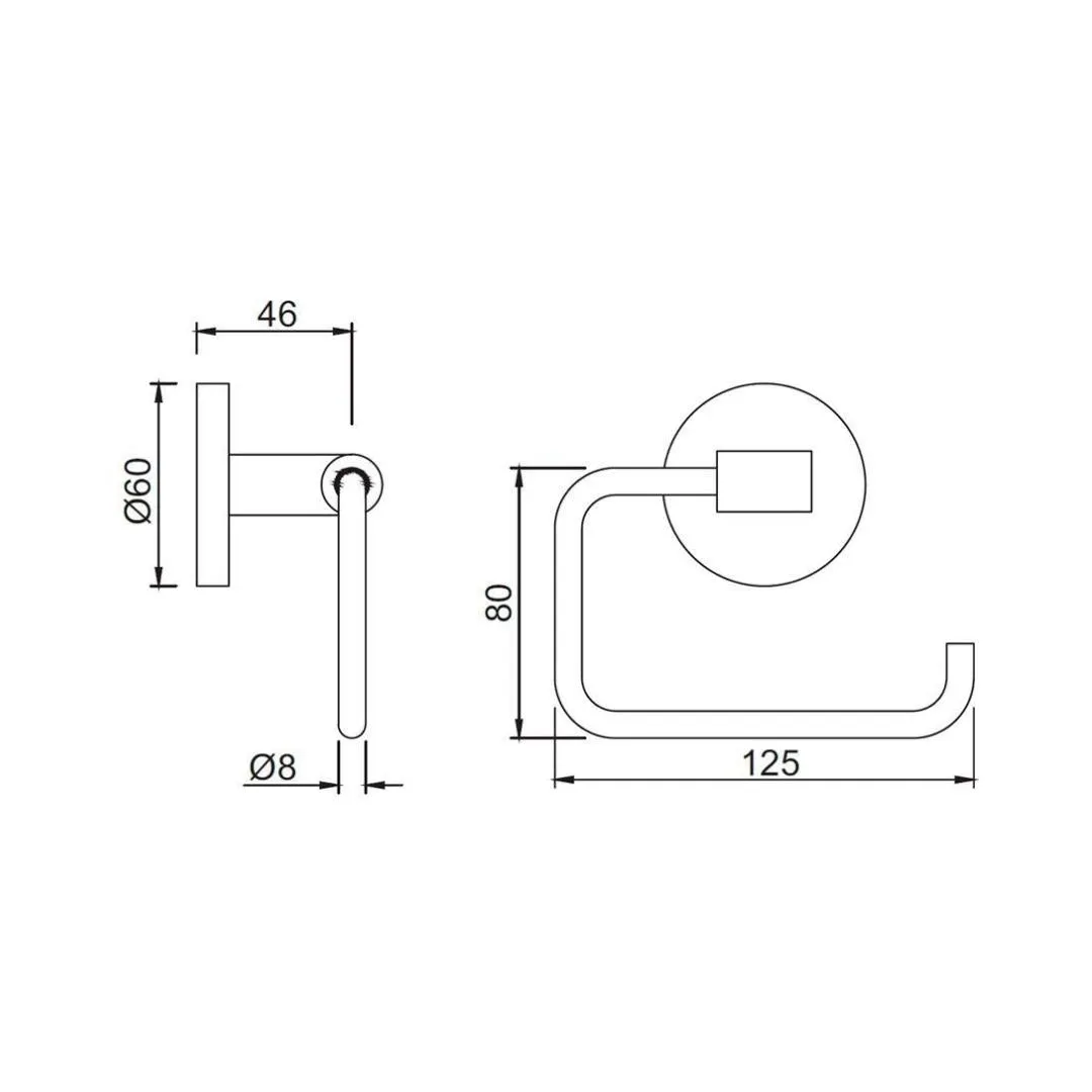 Jaquar toilet roll holder Continental series ACN-CHR-1151N Chrome - image 2