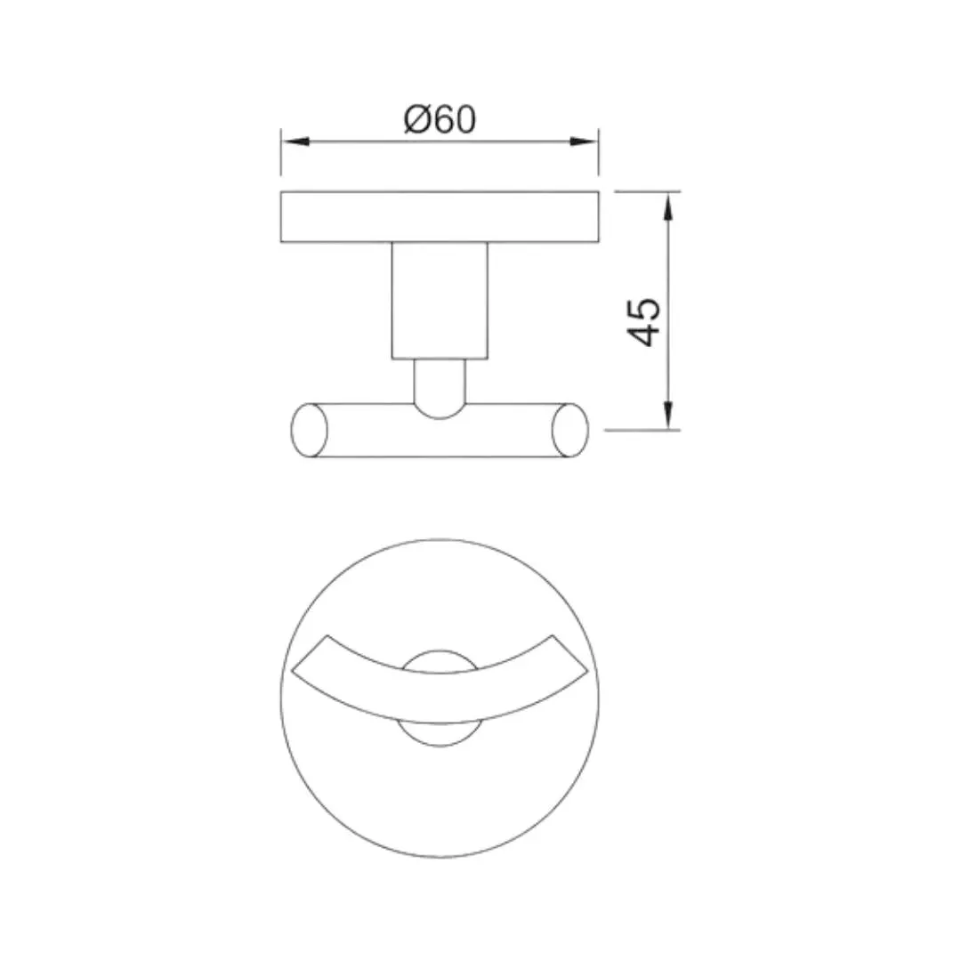 Jaquar robe hook Continental series ACN-CHR-1161N Chrome - image 2