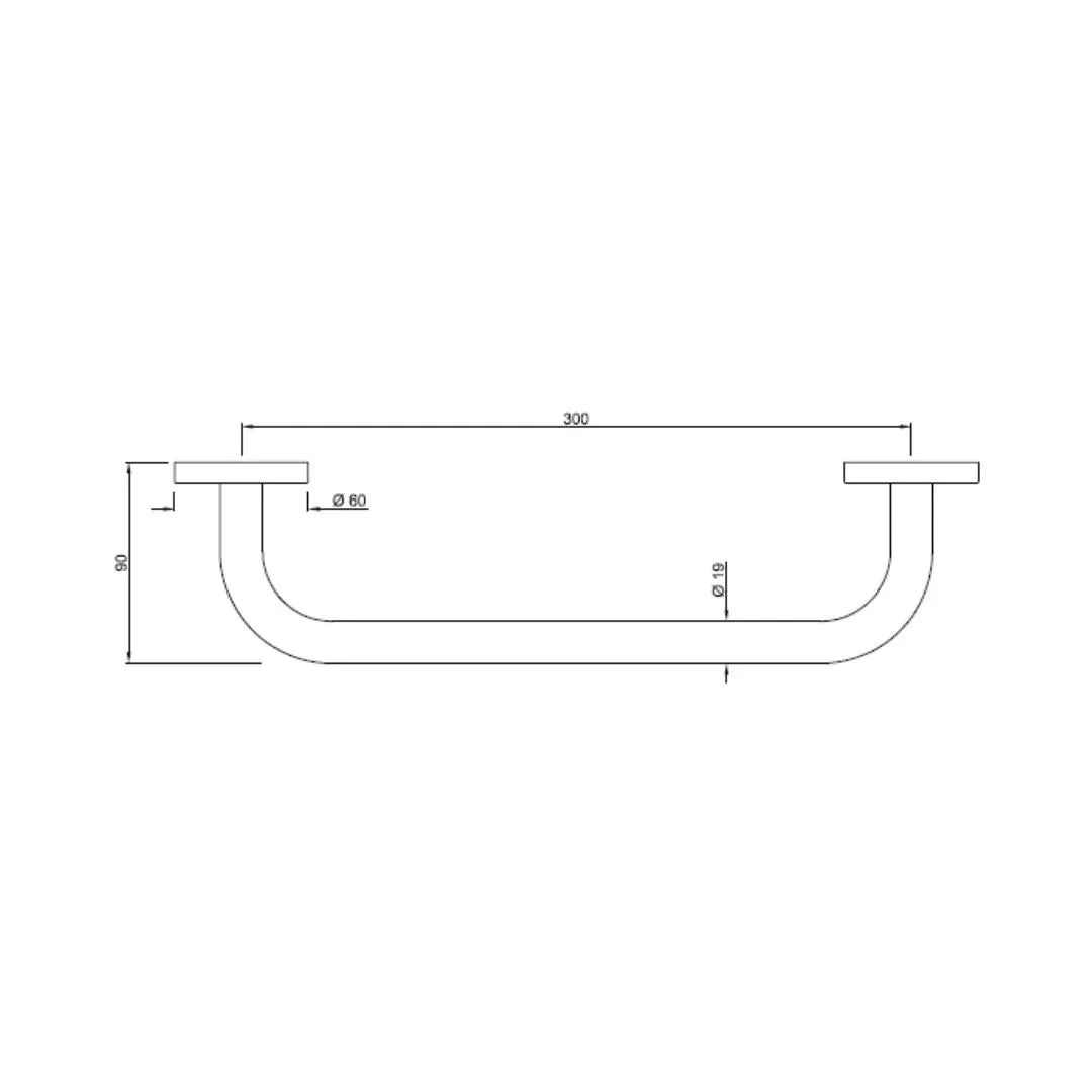 Jaquar grab bar Hotelier series AHS-CHR-1501 Chrome - image 2