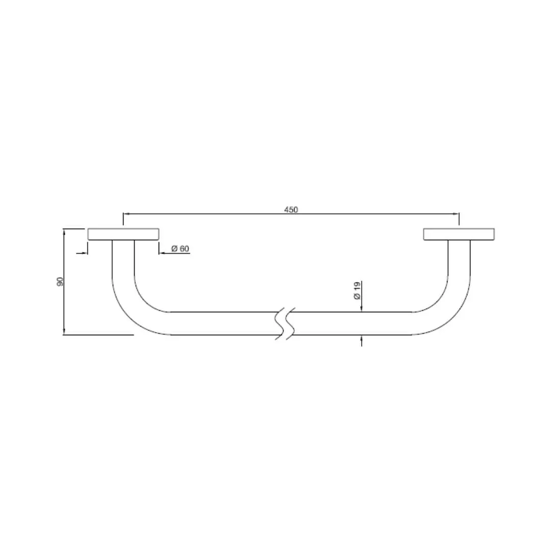 Jaquar grab bar Hotelier series AHS-CHR-1503 Chrome - image 2