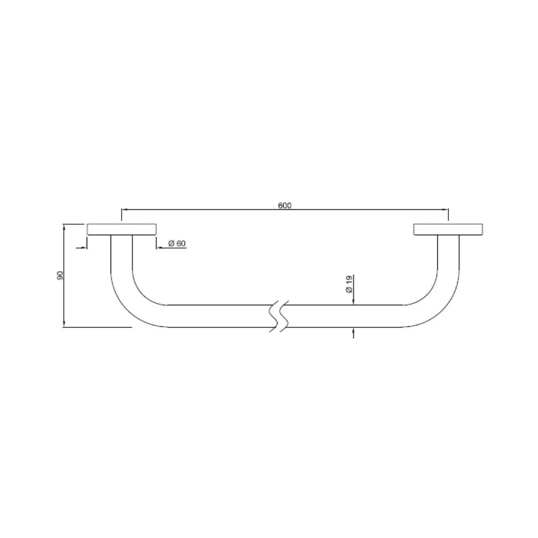 Jaquar grab bar Hotelier series AHS-CHR-1507 Chrome - image 2
