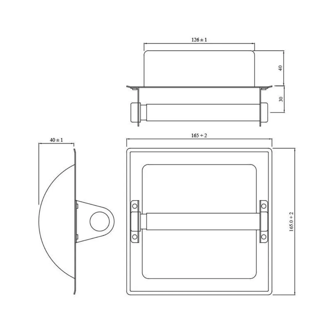 Jaquar toilet roll holder Hotelier series AHS-CHR-1551 Chrome - image 2