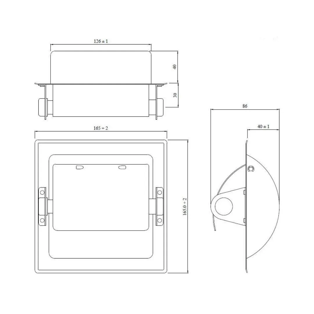 Jaquar toilet roll holder Hotelier series AHS-CHR-1553 Chrome - image 2