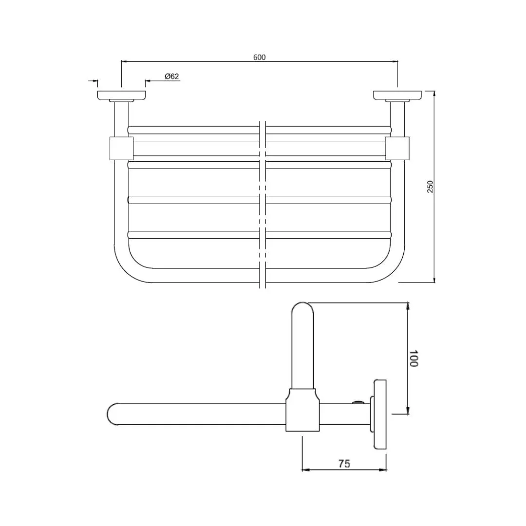 Jaquar towel Rack Hotelier series AHS-CHR-1581 Chrome - image 2