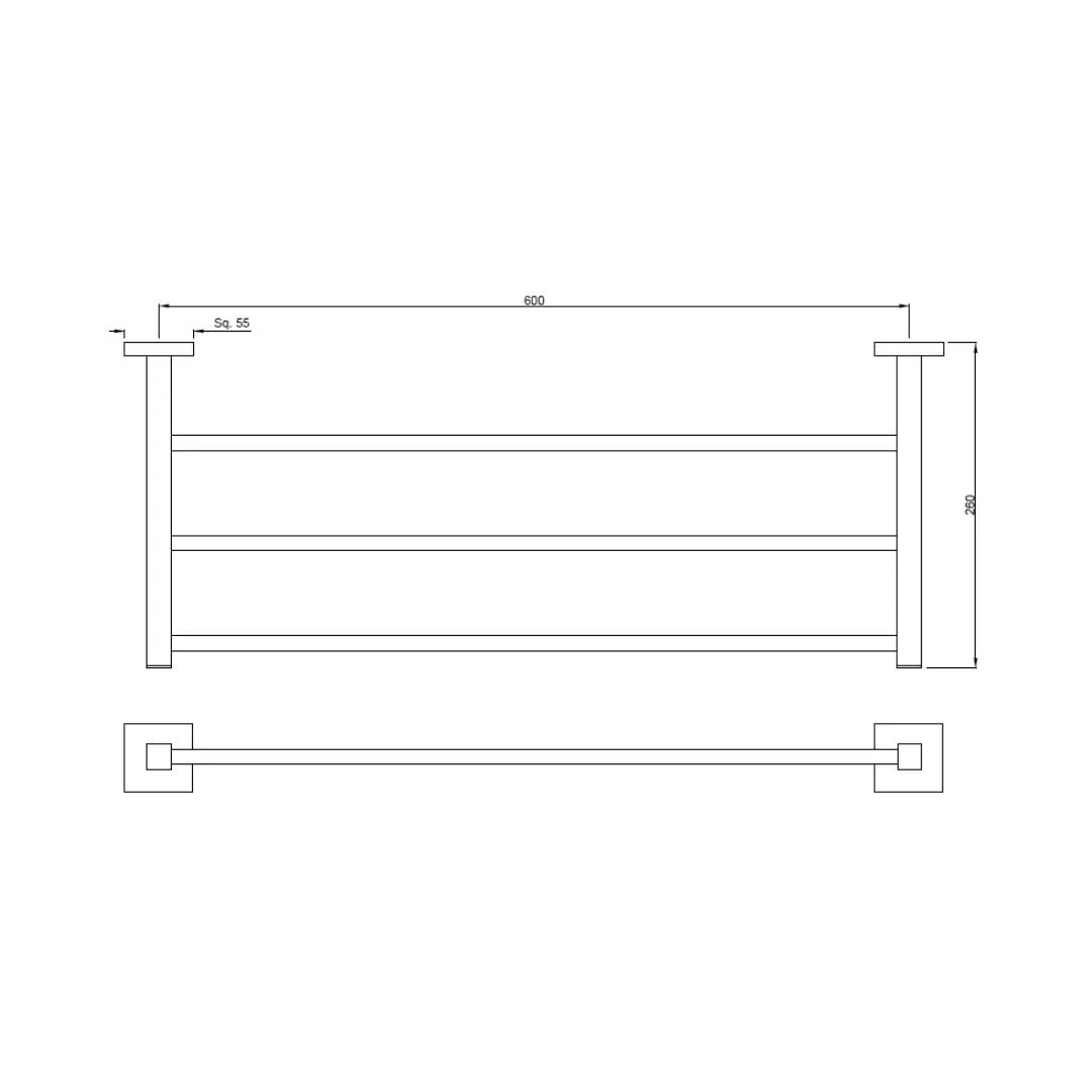 Jaquar towel rack Kubix Prime series AKP-CHR-35781PFS Chrome - image 2