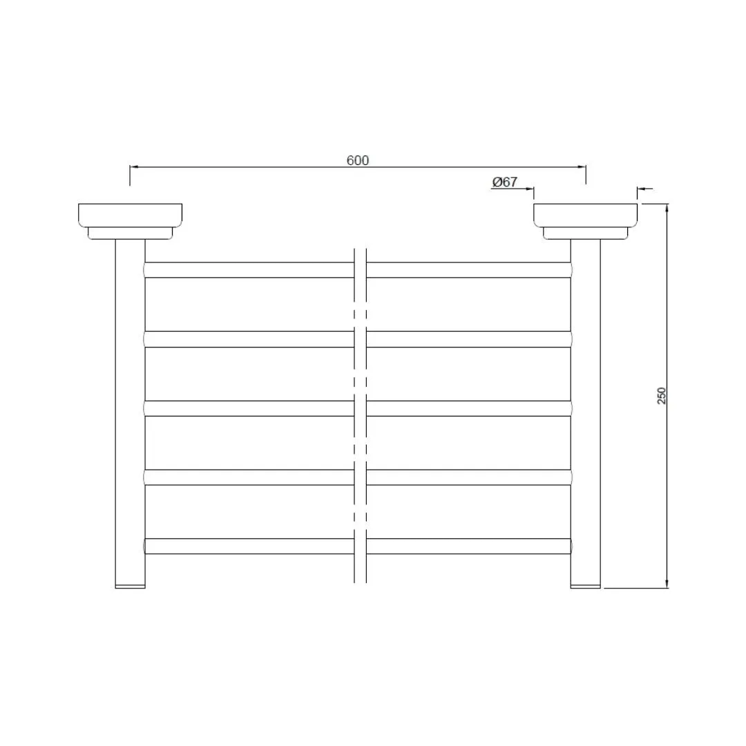 Jaquar towel Rack Queens series AQN-BLM-7781A Black Matt - image 2