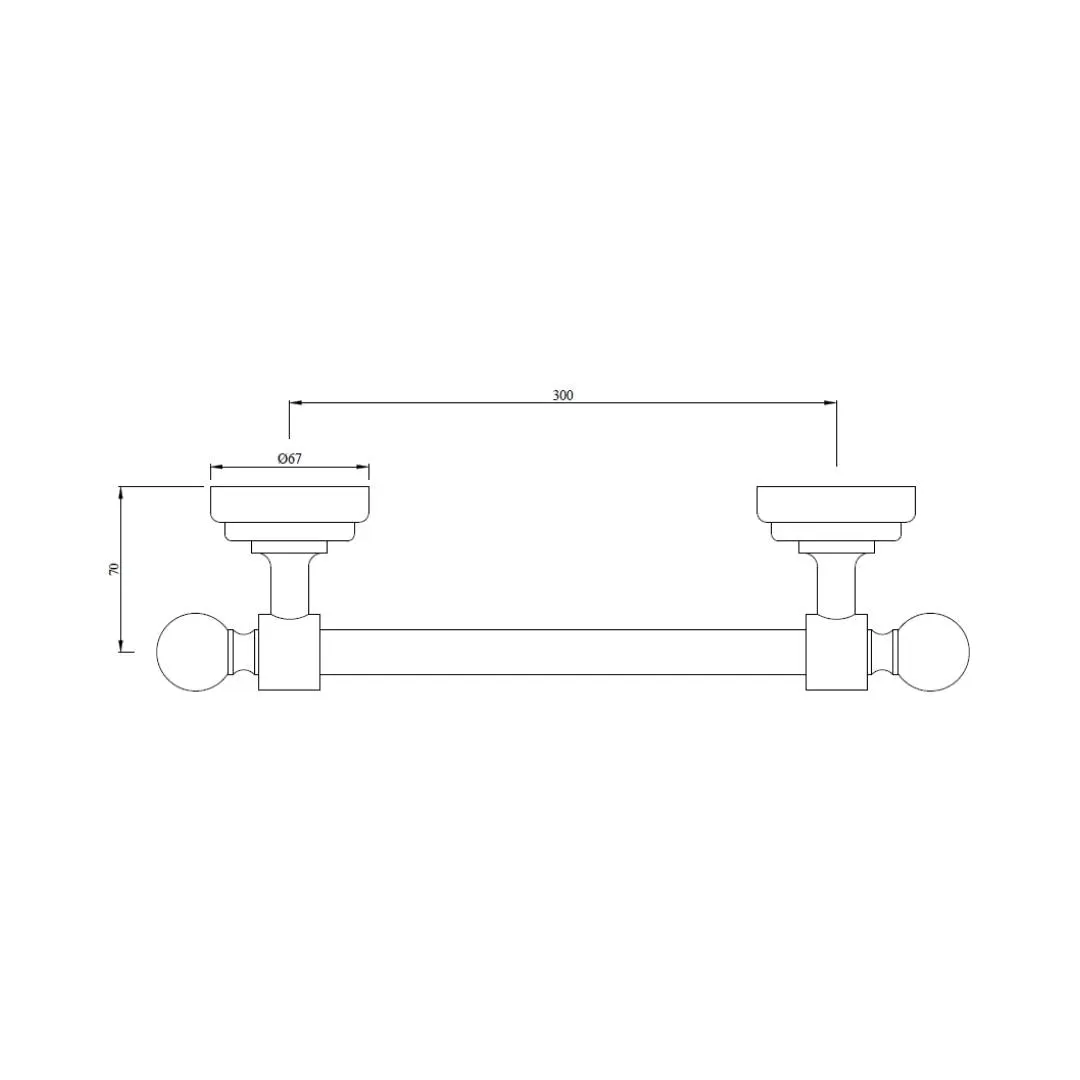 Jaquar towel holder Queens series AQN-CHR-7711A Chrome - image 2
