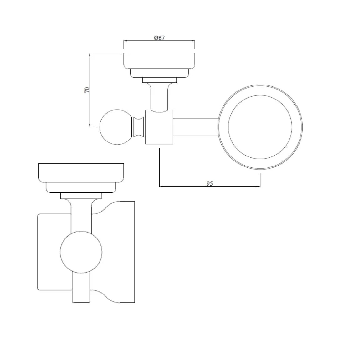 Jaquar tumbler holder Queens series AQN-CHR-7741 Chrome - image 2