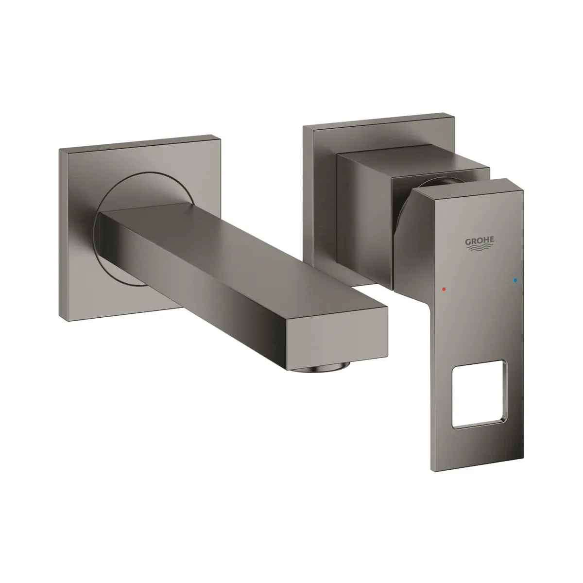 Grohe wall mounted basin mixer eurocube 19895ALC 19895ALC Brushed Hard Graphite - image 1