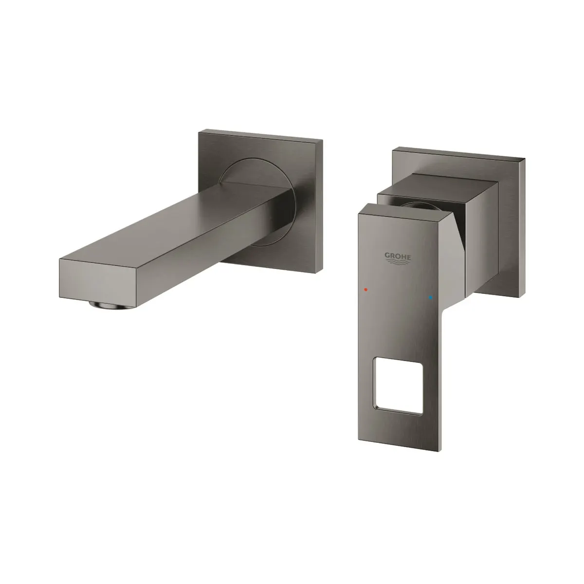 Grohe wall mounted basin mixer eurocube 19895ALC 19895ALC Brushed Hard Graphite - image 2