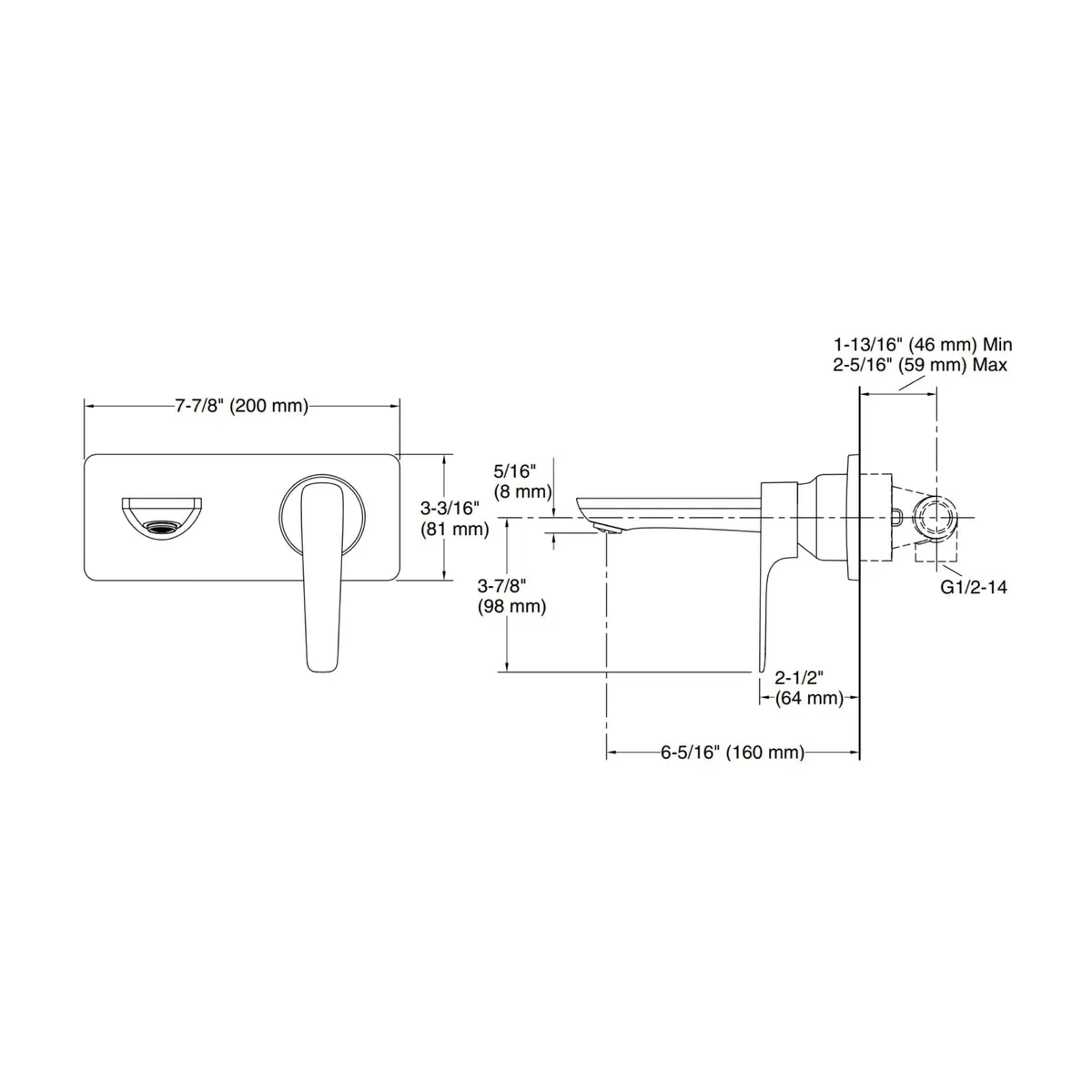 Kohler wall mounted basin mixer aleo plus K-21970IN-4ND-BRD 21970IN-4ND-BRD Brushed Rose Gold - image 2
