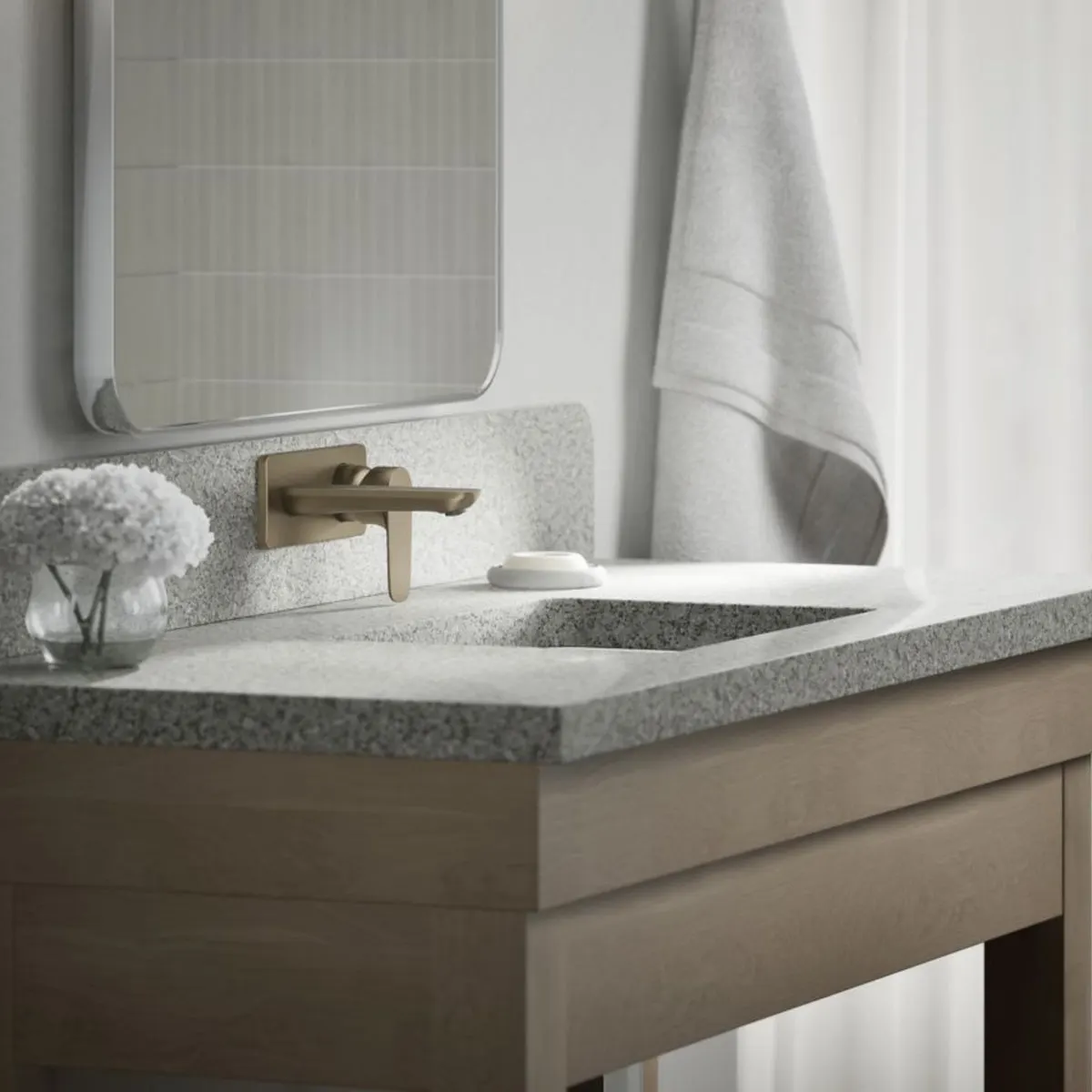 Kohler wall mounted basin mixer aleo K-21969IN-4ND-BV 21969IN-4ND-BV Brushed Bronze - image 7