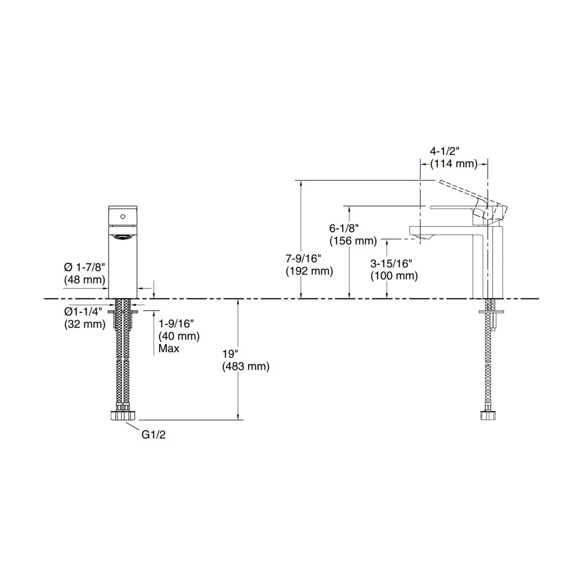 Kohler table mounted regular basin mixer parallel K-23472IN-4ND-BRD 23472IN-4ND-BRD Brushed Rose Gold - image 2