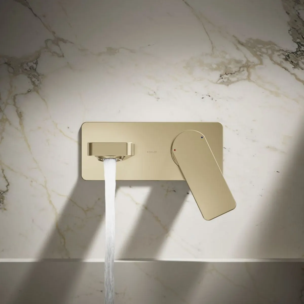Kohler wall mounted basin mixer parallel K-23486IN-4ND-AF 23486IN-4ND-AF French Gold - image 5