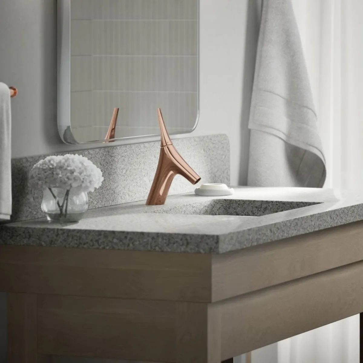 Kohler table mounted regular basin mixer vive K-23966IN-4ND-RGD 23966IN-4ND-RGD Rose Gold - image 6