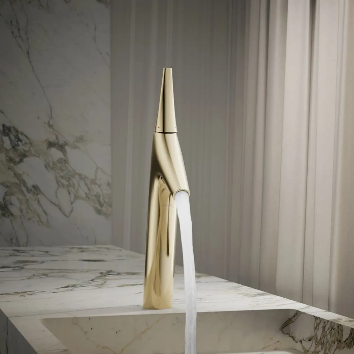 Kohler table mounted tall boy basin mixer vive K-23967IN-4ND-AF 23967IN-4ND-AF French Gold - image 9