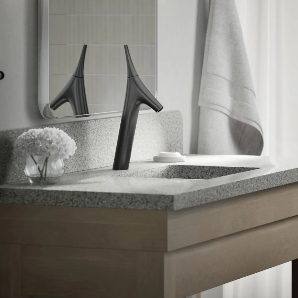 Kohler table mounted tall boy basin mixer vive K-23967IN-4ND-BL 23967IN-4ND-BL Matte Black - image 7