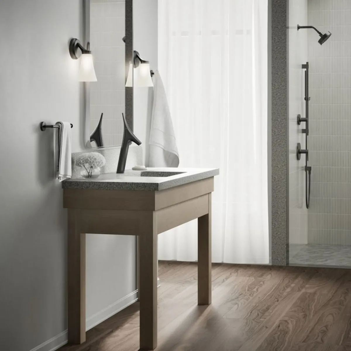 Kohler table mounted tall boy basin mixer vive K-23967IN-4ND-BL 23967IN-4ND-BL Matte Black - image 8