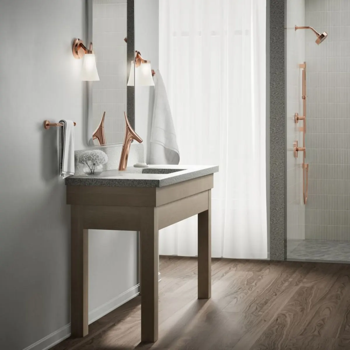 Kohler table mounted tall boy basin mixer vive K-23967IN-4ND-RGD 23967IN-4ND-RGD Rose Gold - image 8
