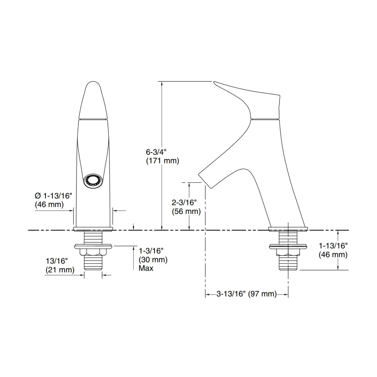 Kohler table mounted regular basin tap vive K-23968IN-4-CP 23968IN-4-CP Chrome - image 5