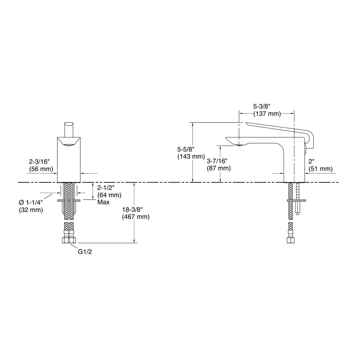Kohler table mounted regular basin mixer modernlife edge K-25757IN-4ND-RGD 25757IN-4ND-RGD Rose Gold - image 2