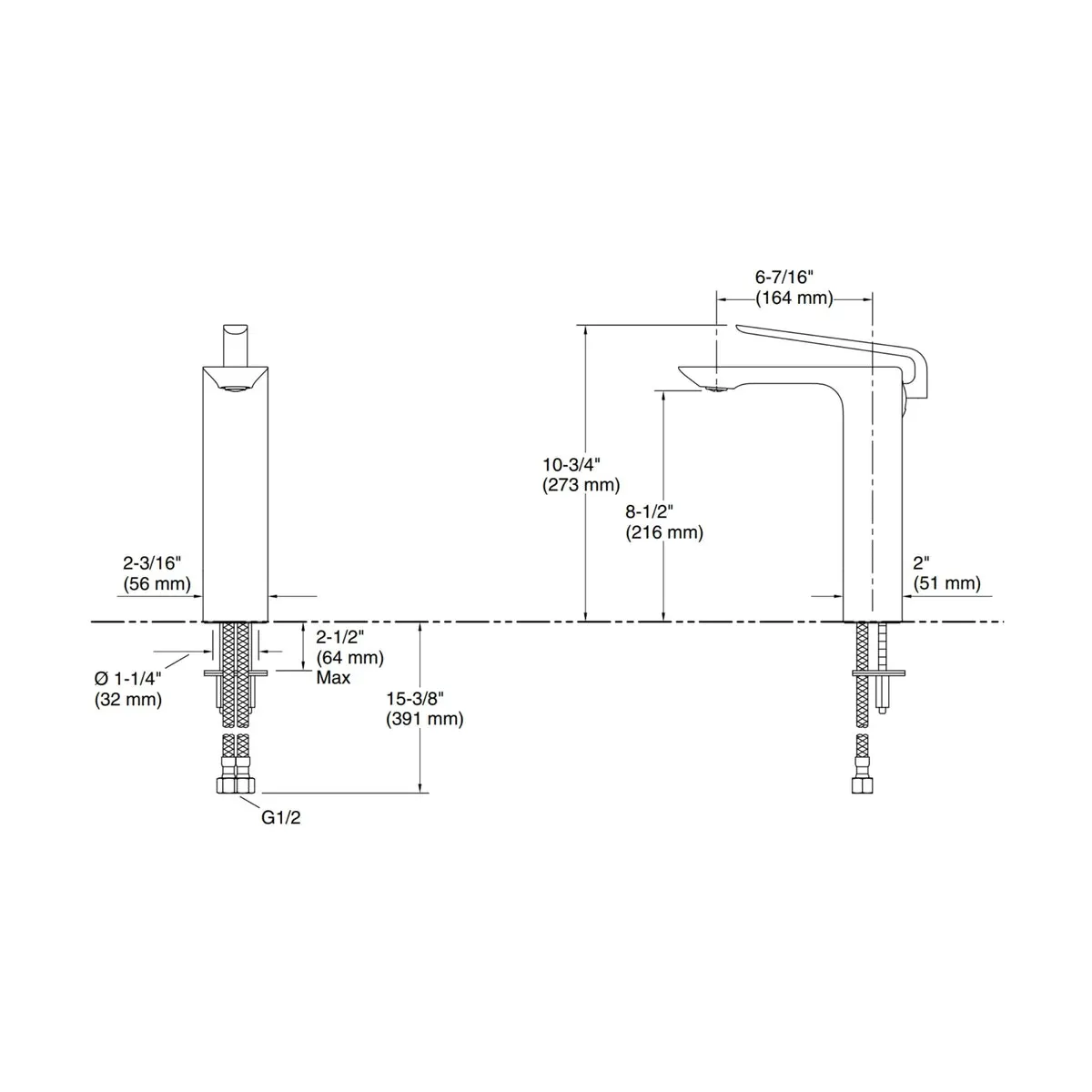 Kohler table mounted tall boy basin mixer modernlife edge K-25758IN-4ND-AF 25758IN-4ND-AF French Gold - image 10