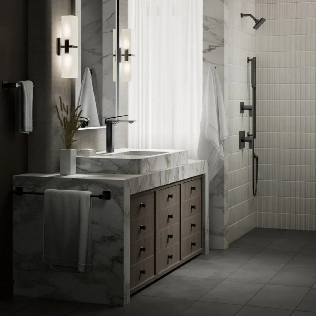 Kohler table mounted tall boy basin mixer modernlife edge K-25758IN-4ND-BL 25758IN-4ND-BL Matte Black - image 8