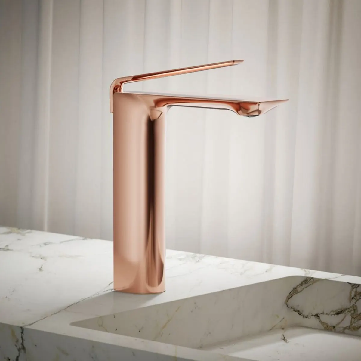 Kohler table mounted tall boy basin mixer modernlife edge deco K-25758IN-ECH-RGD 25758IN-ECH-RGD Rose Gold - image 5