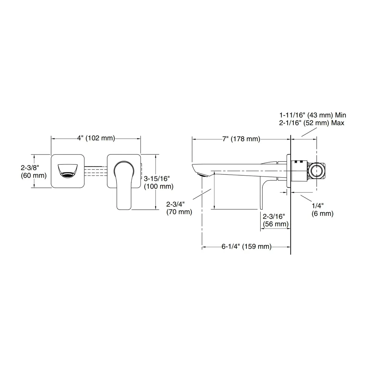 Kohler wall mounted basin mixer fore Arc K-27483IN-4ND-CP 27483IN-4ND-CP Chrome - image 2