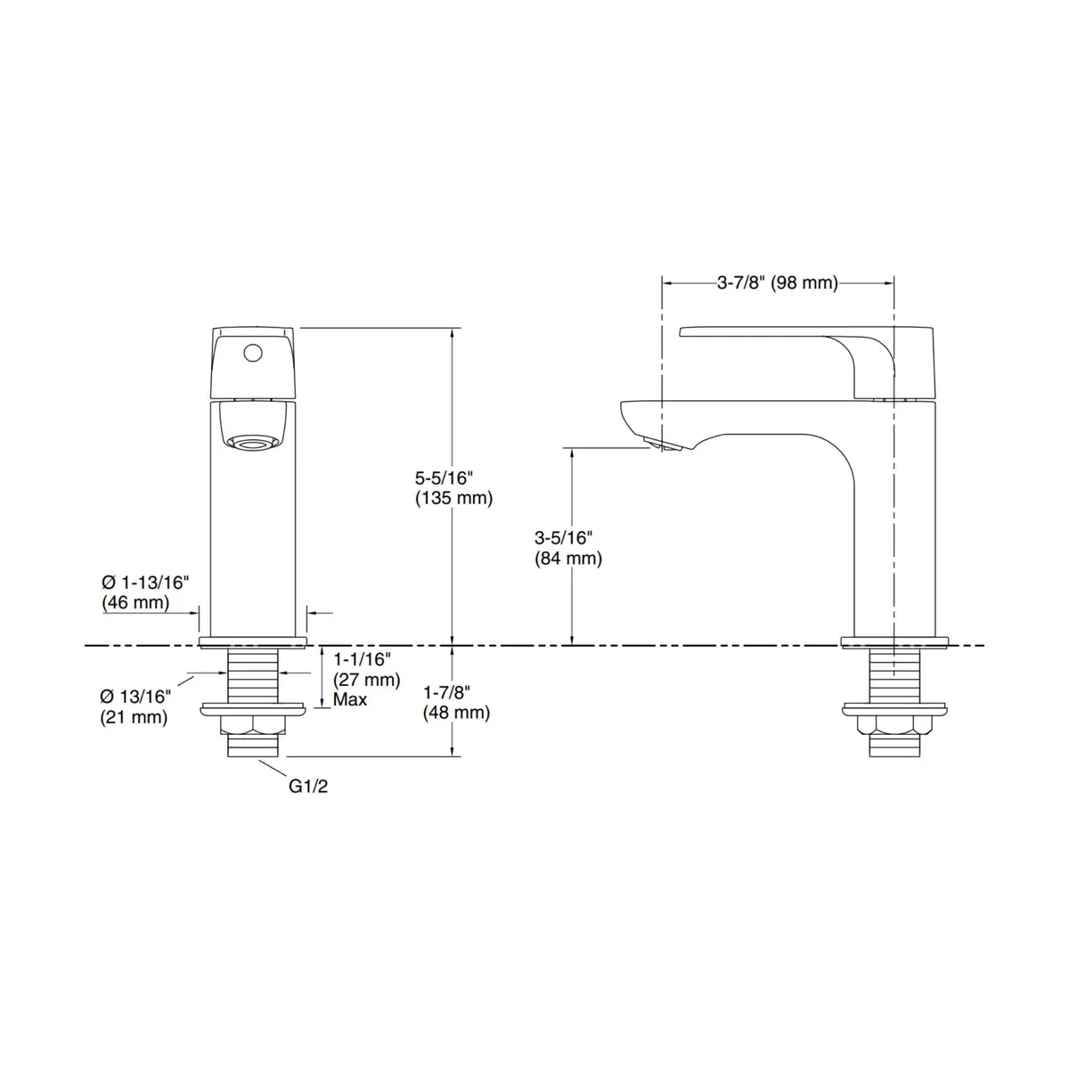 Kohler table mounted regular basin tap fore tri K-27484IN-4-CP 27484IN-4-CP Chrome - image 5