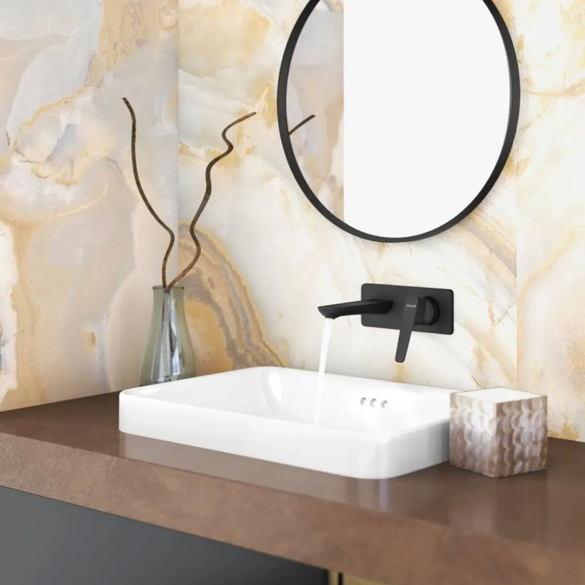 Kohler wall mounted basin mixer aleo plus K-5684IN-4ND-BL 5684IN-4ND-BL Matte Black - image 4